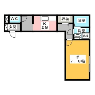アブリール【1階】の間取り
