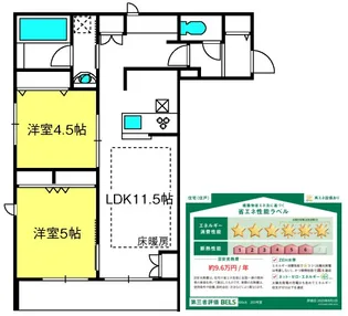 グリュック【2階】の間取り