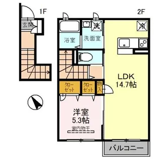 カーサ・ポラリス I【2階】の間取り