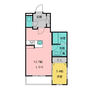 THE 1【2階】の間取り