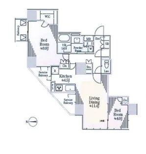 CAVANA+南青山【3階】の間取り