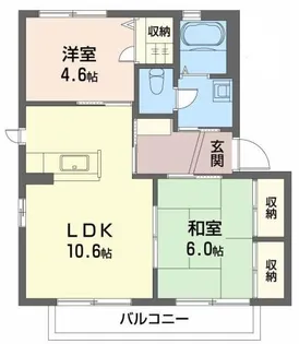 バリュージュ萌芽 D棟【1階】の間取り