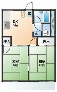 パークハイムI【1階】の間取り