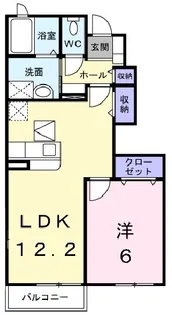 セレノ八島台II【1階】の間取り