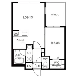 LIEN MARUYAMA(リアンマルヤマ)【1階】の間取り