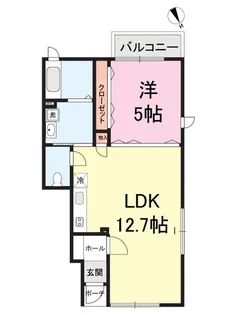 ディーセント【1階】の間取り