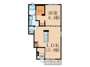 グラン アヴェニールII【1階】の間取り