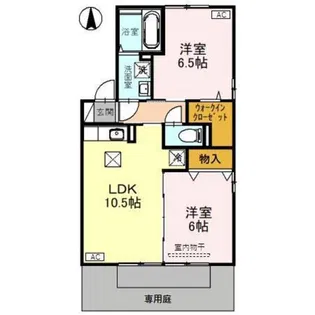 セジュールみのり【1階】の間取り