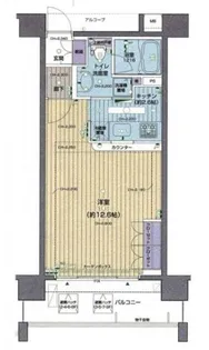 パレステュディオ新宿御苑【6階】の間取り