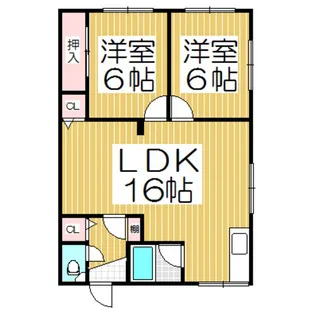 BELLA COURT【2階】の間取り