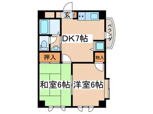 ユニバースゲート【1階】の間取り