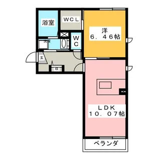 サラームおうかん【3階】の間取り