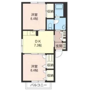 マーク・ヒルズ【1階】の間取り