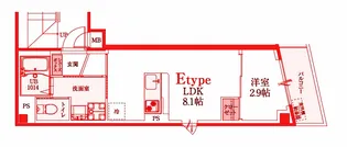 b’CASA武蔵小杉II【5階】の間取り