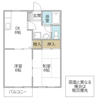 サンハイツ30 E棟【2階】の間取り