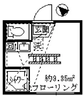 フェリスアース【2階】の間取り