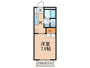フローラみずき【1階】の間取り