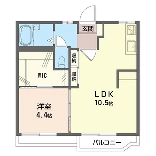 八幡タウンA【2階】の間取り