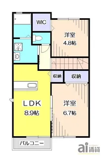 コンフォートブルーニ【2階】の間取り