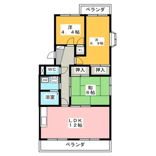 サニーコート前田 II【3階】の間取り