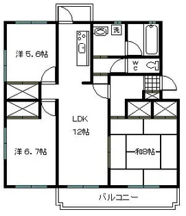 堤ヶ丘ヒルズ【2階】の間取り