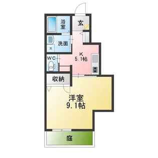 すまいるKATOあおば【1階】の間取り