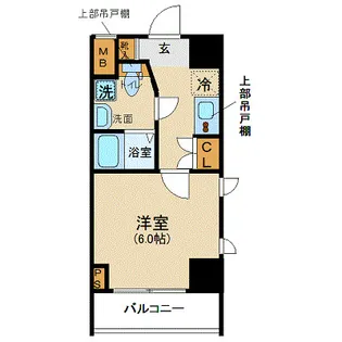 フェルクルール横浜新子安プレセダンヒルズ【5階】の間取り