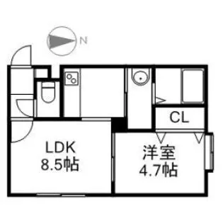 サンドリーム西出【2階】の間取り