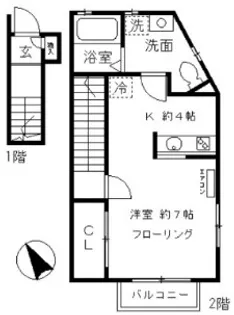 アイメゾン【2階】の間取り
