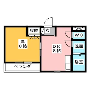 サン・クレスト【1階】の間取り