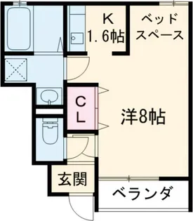 バーン・タイ【1階】の間取り