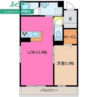 シャーメゾンステージ船江【2階】の間取り