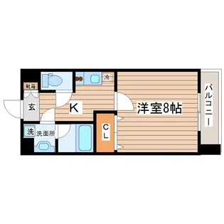 ヴィンテージ北山【1階】の間取り