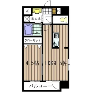 あすか八番館【7階】の間取り