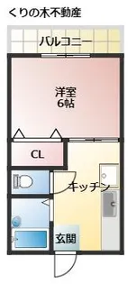シェブー喜田村【2階】の間取り