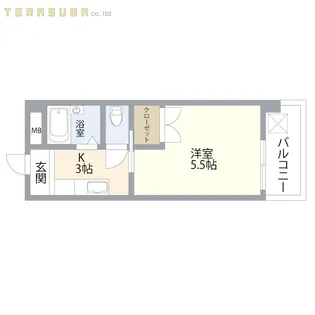 ピアリード大分【5階】の間取り