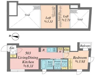 Grande Shakujiidai【5階】の間取り
