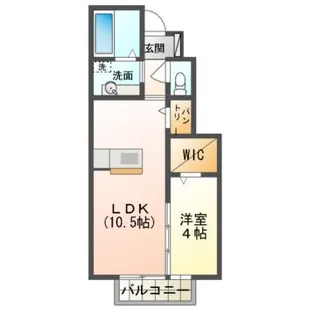 フラット テン【1階】の間取り