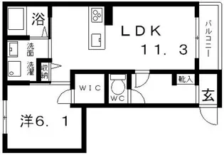 ヴィラーチェ高鷲 A棟【1階】の間取り