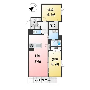 アンビエラ八事【2階】の間取り