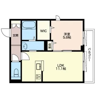 Casa KKSY 1【2階】の間取り