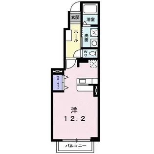 キャッツコート鶴市【1階】の間取り