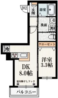 メゾンノワール【2階】の間取り