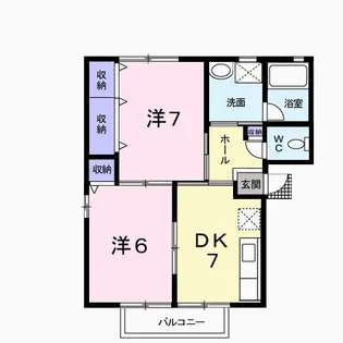 第二ステーションハイツホンダ【2階】の間取り