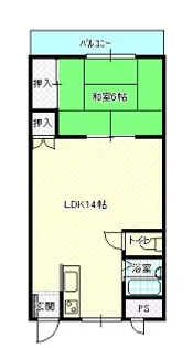 ハイツゆうとぴあ【2階】の間取り