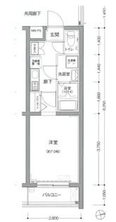 ビィ・フォルマ多摩川【4階】の間取り