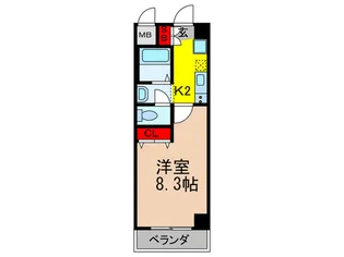 ブランケネ-ゼ【2階】の間取り