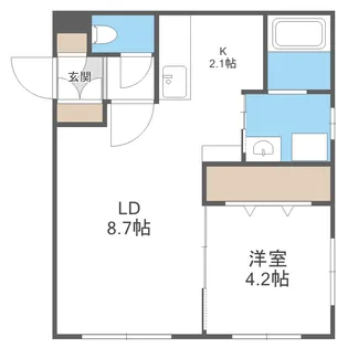 Sylphide(シルフィード)【3階】の間取り