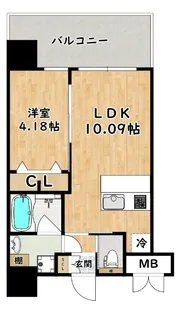 プレジオ御幣島【8階】の間取り