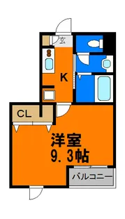 フルリール【3階】の間取り